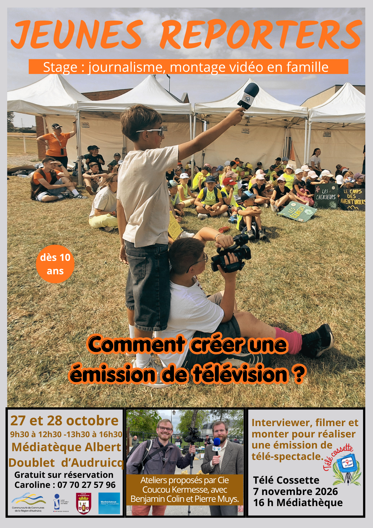 Jeunes Reporters : un stage vidéo à vivre en famille