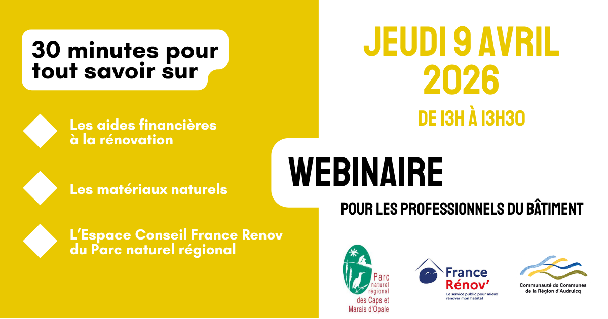 Webinaire pour les professionnels du bâtiment