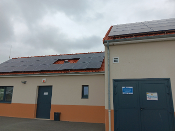 La STEP de Zutkerque équipée de panneaux photovoltaïques