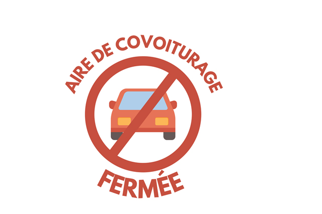 Fermeture de la zone de covoiturage des deux Églises du 4 au 7 mai