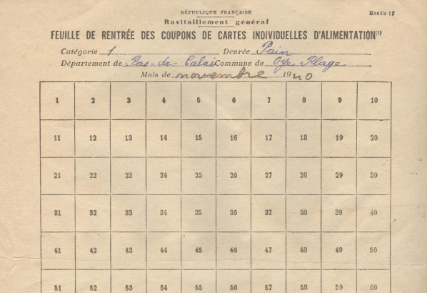 Les tickets de rationnement